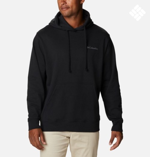 Men's Columbia Viewmont II Sleeve Graphic Hoodie Black | CA-B5130
