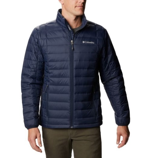Men's Columbia Voodoo Falls 590 TurboDown Jackets Navy | CA-B8L03