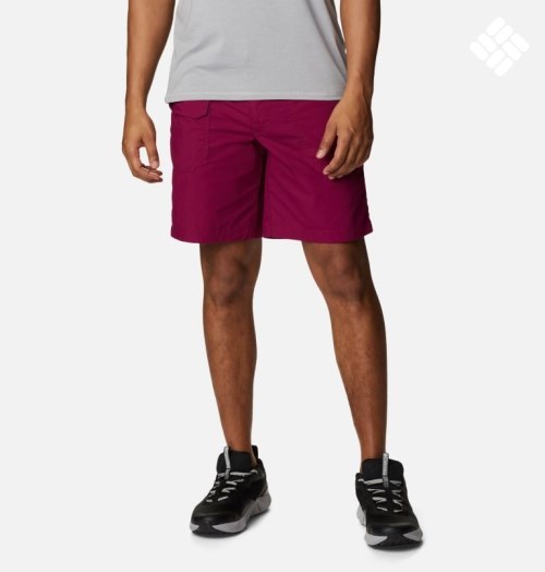 Men's Columbia Washed Out Cargo Shorts Fuchsia | CA-T8461