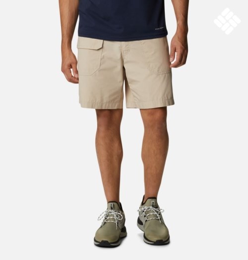 Men's Columbia Washed Out Cargo Shorts Khaki | CA-N4C85