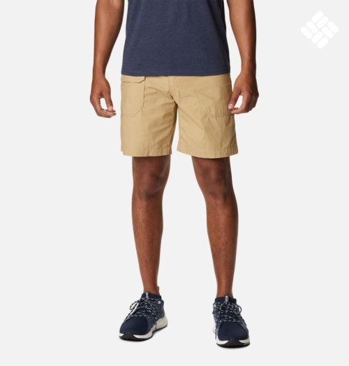 Men's Columbia Washed Out Cargo Shorts Khaki | CA-WC61L