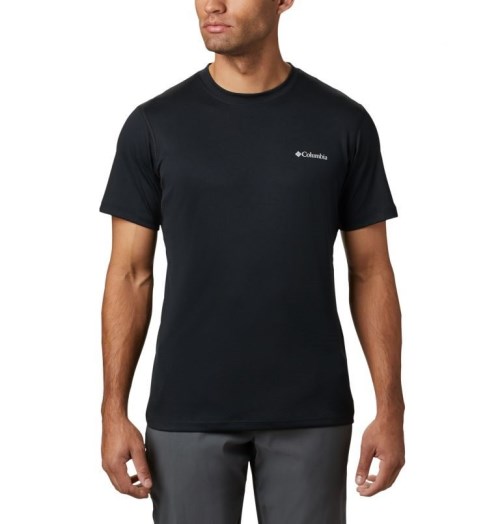 Men's Columbia Zero Rules Short Sleeve - Active Fit T Shirts Black | CA-H8CL6