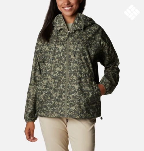Women's Columbia Alpine Chill Windbreaker Jackets Green | CA-BL46A