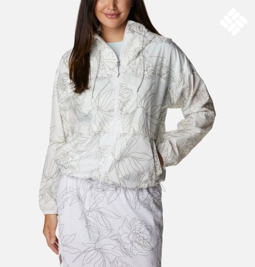 Women's Columbia Alpine Chill Windbreaker Jackets White | CA-Q6184