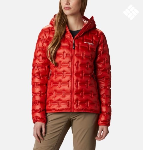 Women's Columbia Alpine Crux Down Jackets Red | CA-R385A