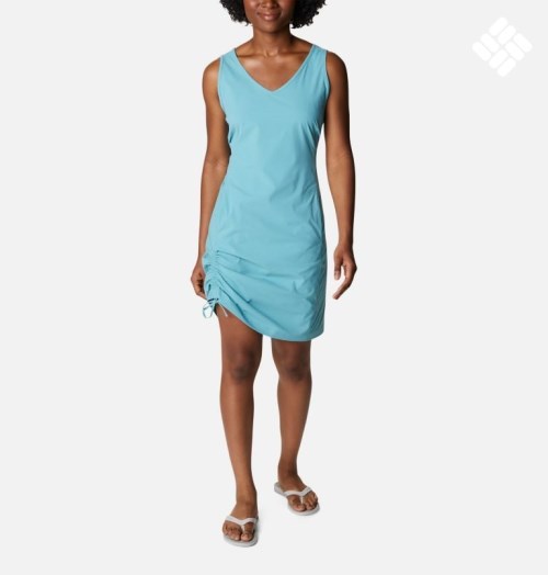 Women's Columbia Anytime Casual III Dress Turquoise | CA-B8456