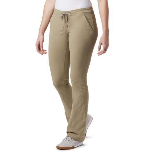 Women's Columbia Anytime Outdoor Boot Cut Hiking Pants Khaki | CA-T36C1