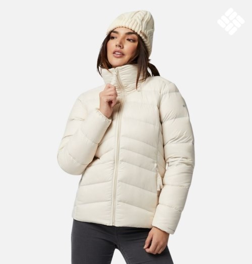Women's Columbia Autumn Park Down Jackets Cream | CA-W3L8A