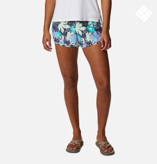 Women's Columbia Bogata Bay Stretch Printed Shorts Flower | CA-Q10AC