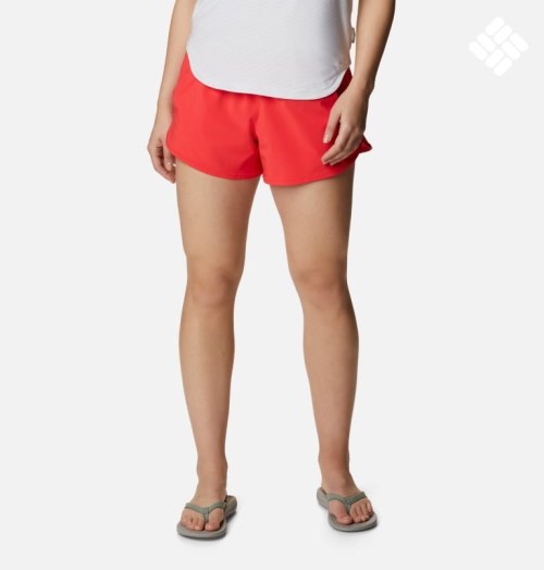 Women's Columbia Bogata Bay Stretch Shorts Red | CA-CCA60