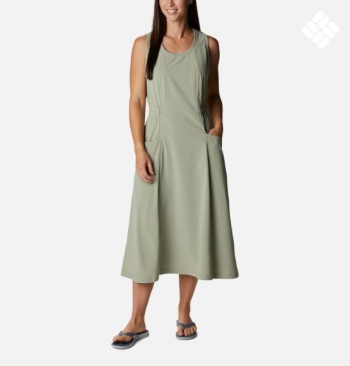 Women's Columbia Bowen Lookout Dress Green | CA-O1L35