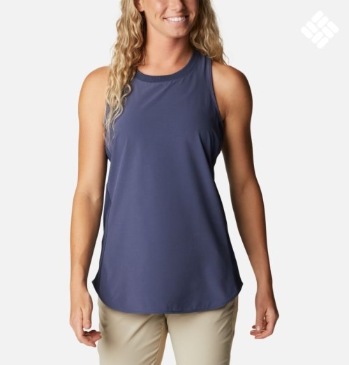 Women's Columbia Bowen Lookout Tanks Navy | CA-H05AL