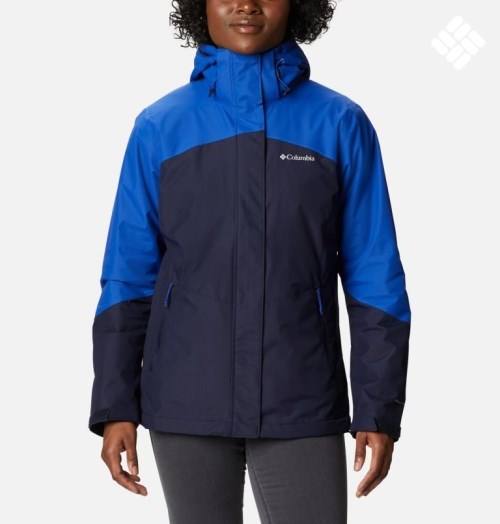 Women's Columbia Bugaboo II Interchange Fleece Jackets Blue | CA-V5C60