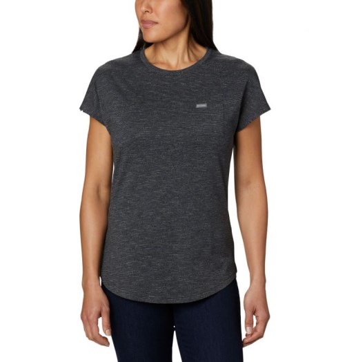 Women's Columbia Cades Cape T Shirts Black | CA-SL350