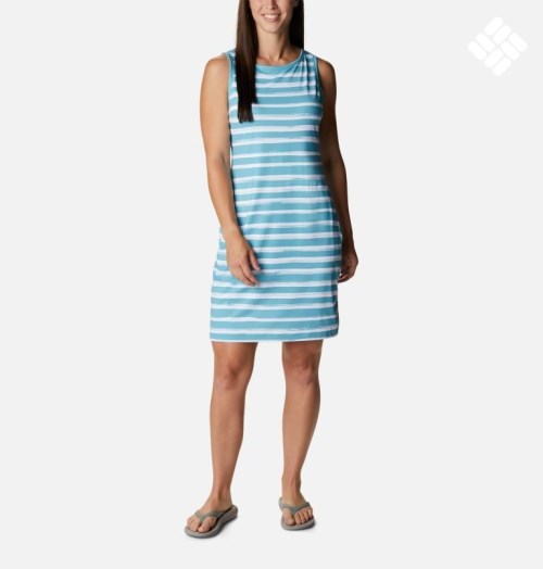 Women's Columbia Chill River Printed Dress Stripe | CA-U3185