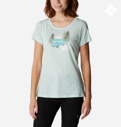 Women's Columbia Daisy Days Graphic T Shirts Mint | CA-T6C10