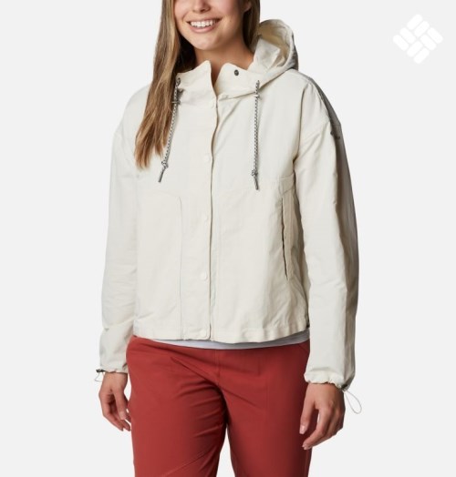 Women's Columbia Day Trippin Crop Jackets Cream | CA-KC63L