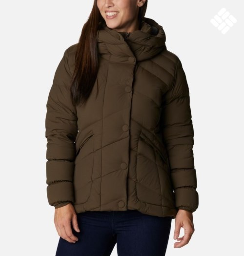 Women's Columbia Ember Springs Down Jackets Olive | CA-X540C