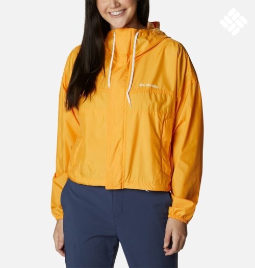 Women's Columbia Flash Challenger Cropped Windbreaker Jackets Mango | CA-P4015