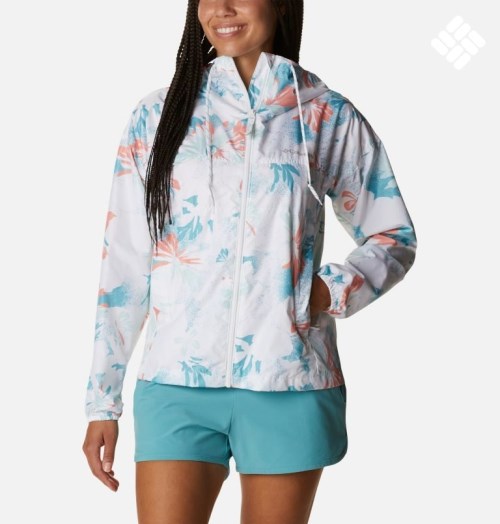 Women's Columbia Flash Challenger Novelty Windbreaker Jackets Flower | CA-SC8A1