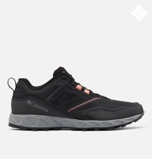 Women's Columbia Flow District Sneakers Black | CA-H510C
