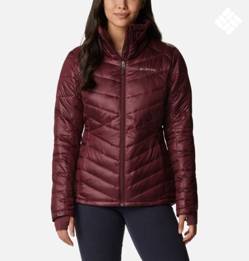 Women's Columbia Joy Peak Omni-Heat Infinity Insulated Jackets Burgundy | CA-OL056