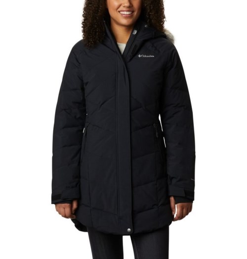Women's Columbia Lay D Down II Mid Jackets Black | CA-C5A8L