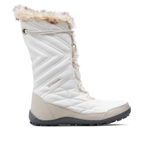 Women's Columbia Minx Mid III Boots White | CA-W853L