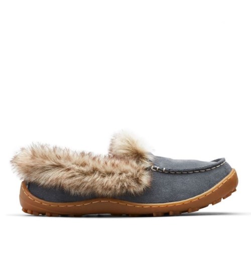 Women's Columbia Minx Omni-Heat Slippers Dark Grey | CA-H53CA