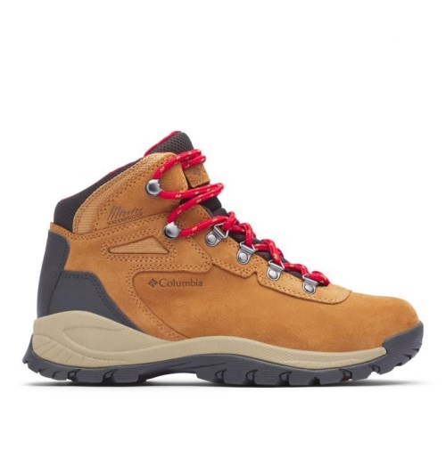 Women's Columbia Newton Ridge Plus Waterproof Amped Hiking Boots Light Brown | CA-G8043