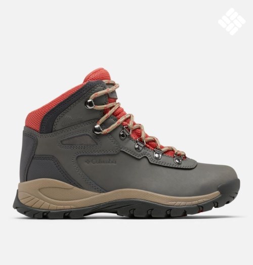Women's Columbia Newton Ridge Plus Waterproof Hiking Boots Dark Grey | CA-H3851