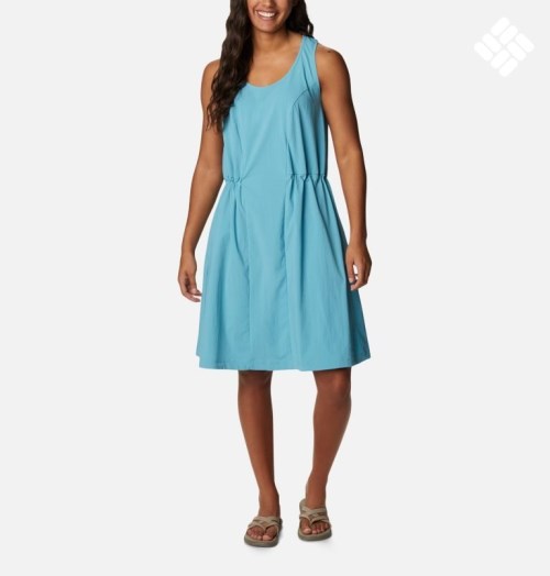 Women's Columbia On The Go Dress Turquoise | CA-J4A51