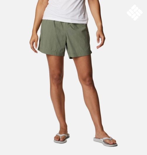 Women's Columbia PFG Backcast Water Shorts Olive | CA-E013L