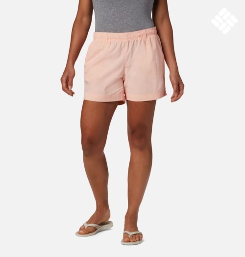 Women's Columbia PFG Backcast Water Shorts Pink | CA-JC654