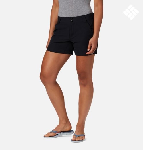 Women's Columbia PFG Coral Point III Shorts Black | CA-KCL36