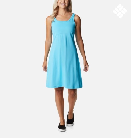 Women's Columbia PFG Freezer III Dress Turquoise | CA-X5LA8