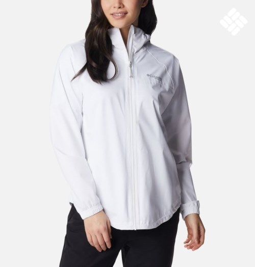 Women's Columbia PFG Skiff Guide Jackets White | CA-F6ALC