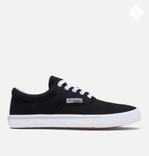 Women's Columbia PFG Slack Water Lace Sneakers Black | CA-N0815