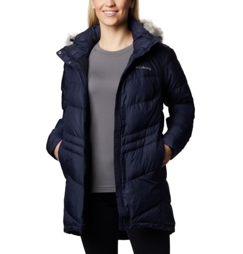 Women's Columbia Peak to Park Mid Insulated Jackets Navy | CA-N0453