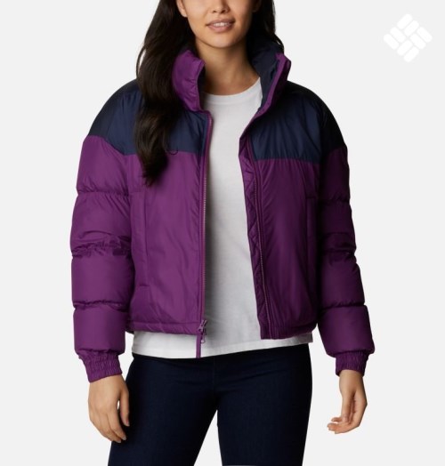 Women's Columbia Pike Lake Cropped Jackets Purple | CA-K64A8