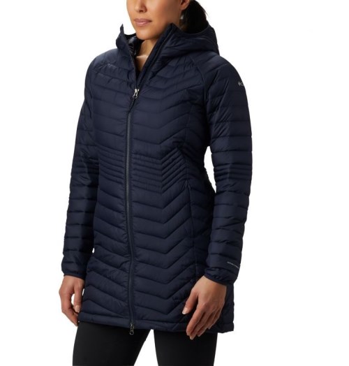 Women's Columbia Powder Lite Mid Jackets Navy | CA-A48C6