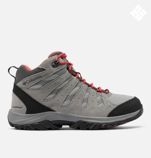 Women's Columbia Redmond III Mid Waterproof Hiking Boots Grey | CA-U1LC3