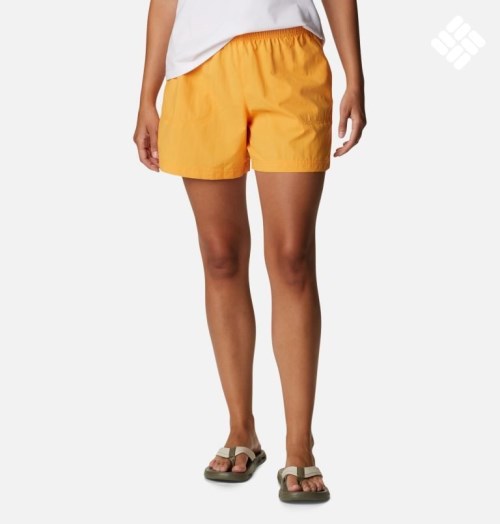 Women's Columbia Sandy River Shorts Mango | CA-N0A86