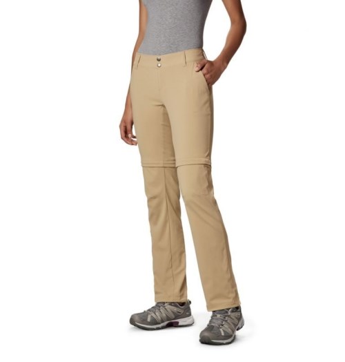 Women's Columbia Saturday Trail II Stretch Convertible Pants Khaki | CA-J41C6