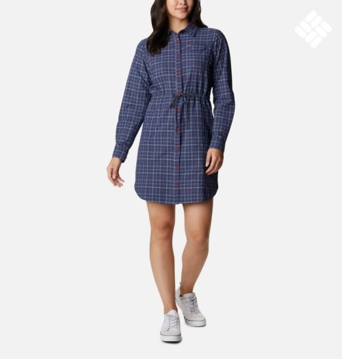 Women's Columbia Silver Ridge Novelty Dress Navy | CA-BC35L