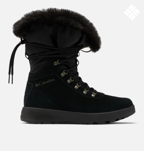 Women's Columbia Slopeside Village Omni-Heat Tall Boots Black | CA-K0658