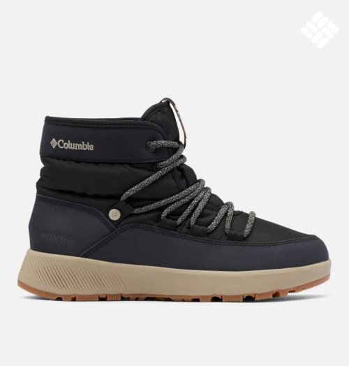 Women's Columbia Slopeside Village Omni-Heat Mid Boots Black | CA-L635A