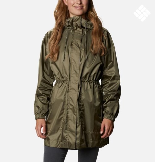 Women's Columbia Splash Side Jackets Olive | CA-O3ACL