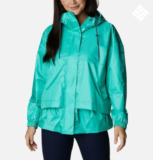 Women's Columbia Splash Side Shortie Jackets Turquoise | CA-A5801