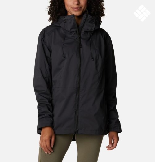 Women's Columbia Sunrise Ridge Jackets Black | CA-M5301